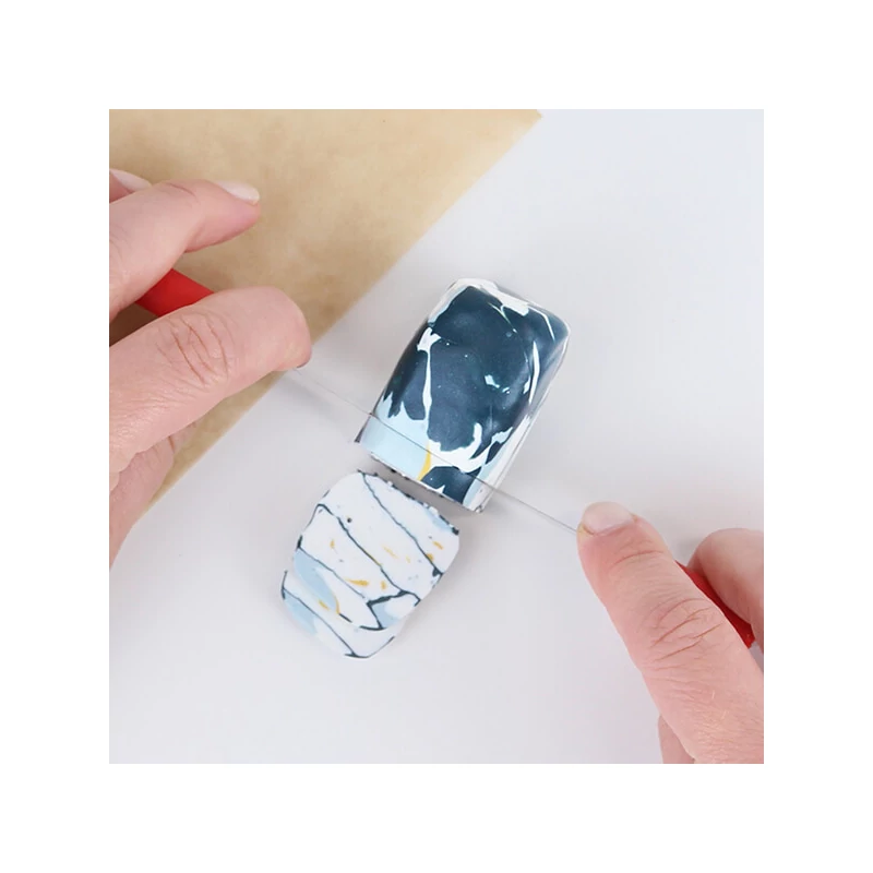 Set Plastilină care se întărește la coacere  Efect Fimo, 4x25 g - design marmura, Marble Design