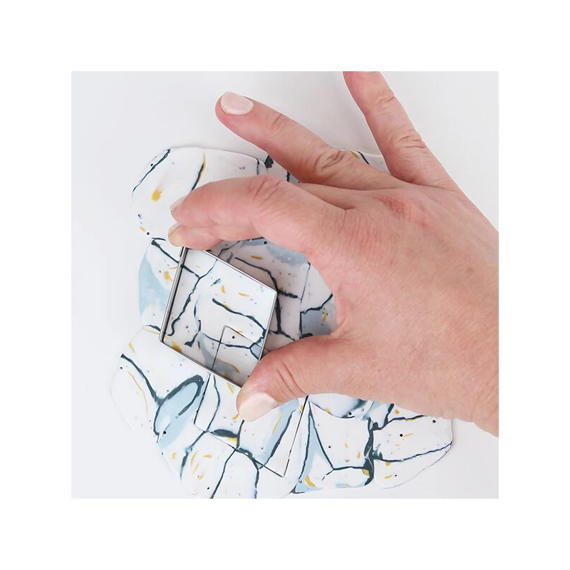 Set Plastilină care se întărește la coacere  Efect Fimo, 4x25 g - design marmura, Marble Design