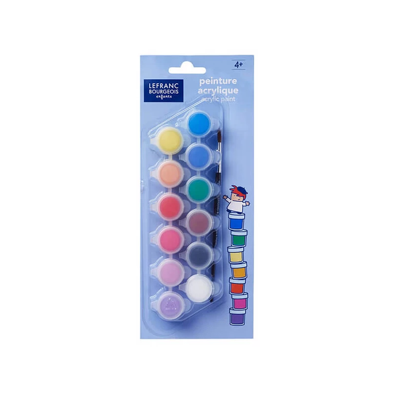Set Vopsea acrilică pentru copii - 12x5 ml, Junior