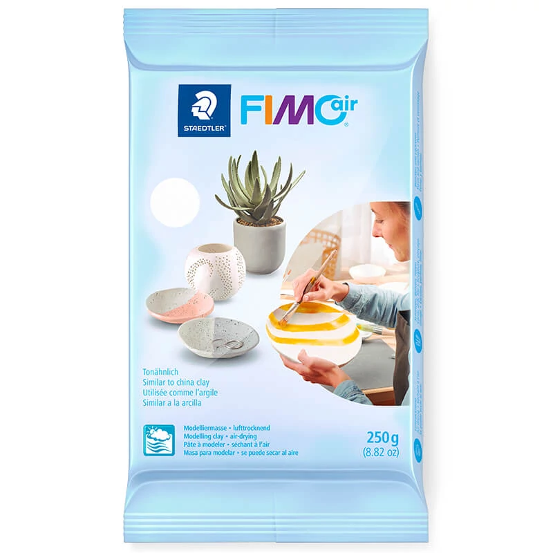FIMO Air Basic plastilină cu uscare la aer 250 g - alba
