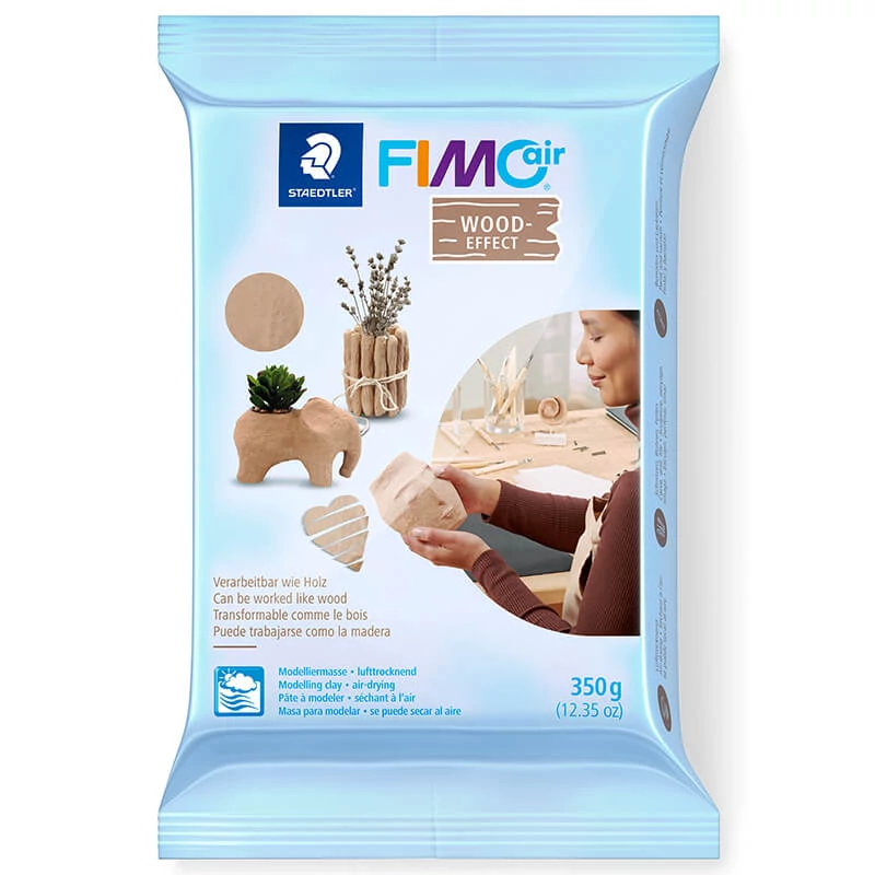 FIMO Air Effect plastilină cu uscare la aer 350 g - efect lemn (8150-W7)