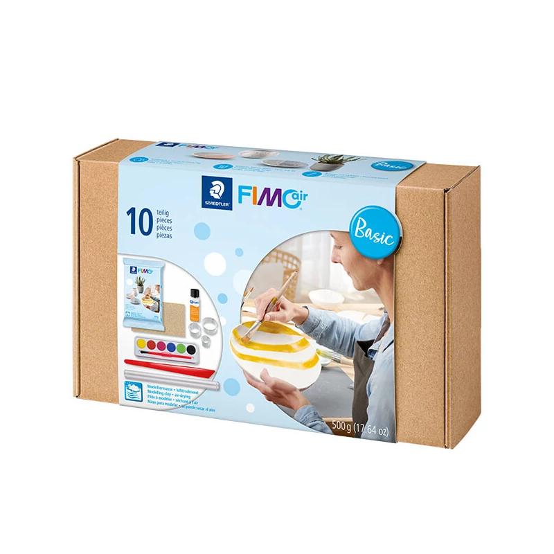 FIMO Air Basic Set plastilină, 500 g cu accesorii
