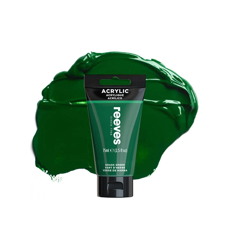 Reeves culori acrilice, 75 ml - grass green