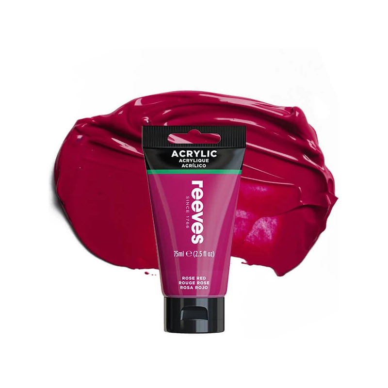 Reeves culori acrilice, 75 ml - rose red