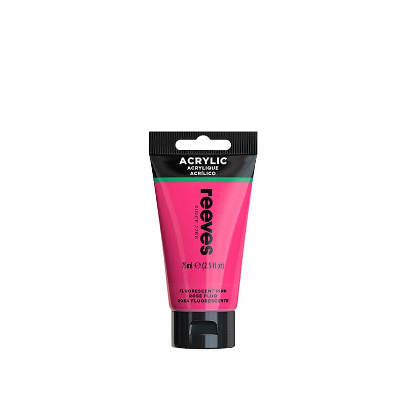 Reeves culori acrilice, 75 ml - fluorescent pink