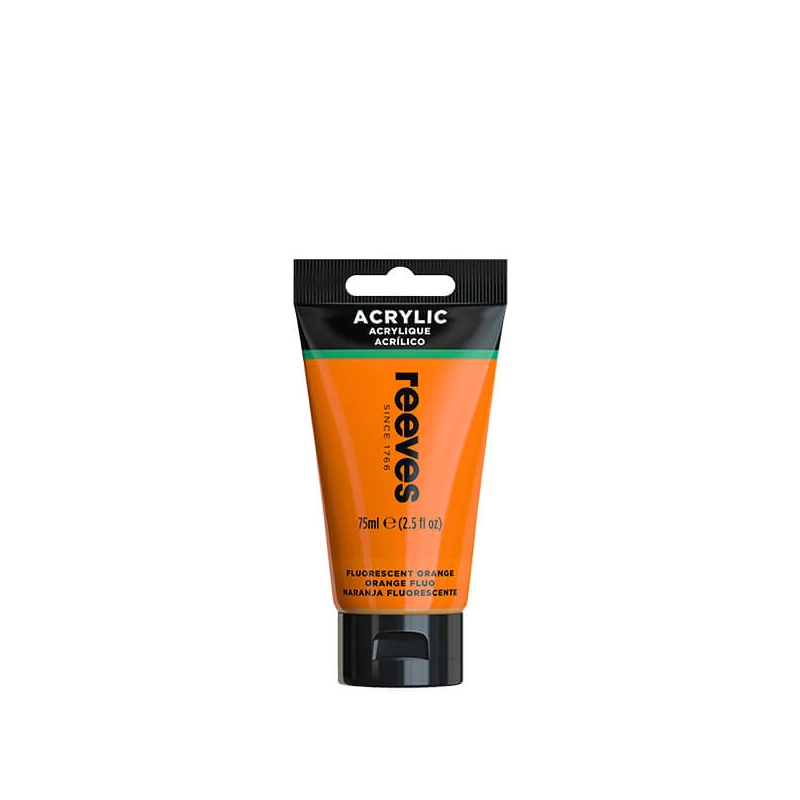 Reeves culori acrilice, 75 ml - fluorescent orange