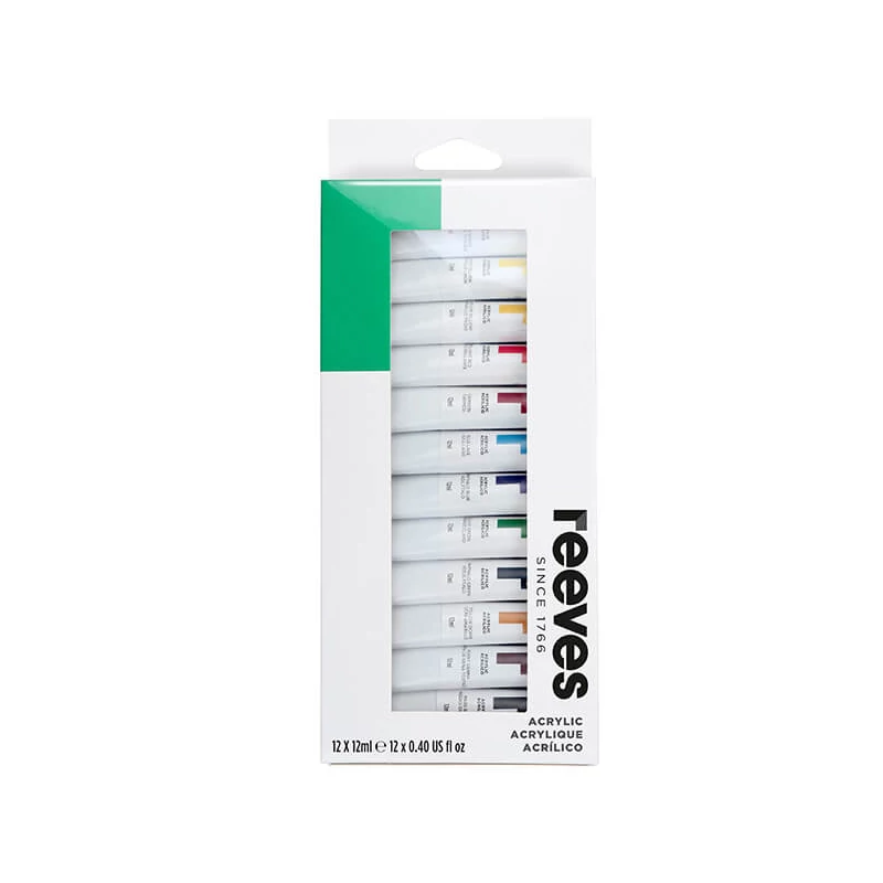 Reeves set culori acrilice, 12x12 ml