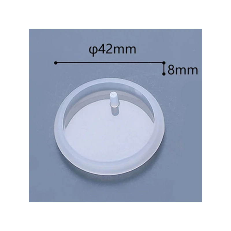 Matriță   din silicon pentru rasina sintetică- pandantiv plat, rotund