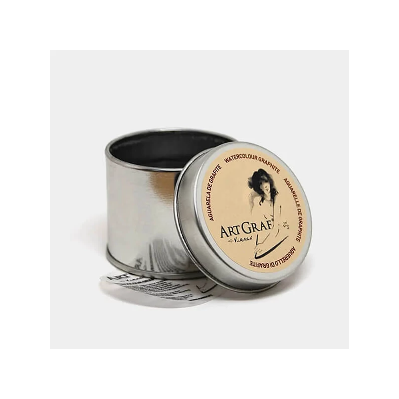Grafit acuarelă ArtGraf  într-o cutie metalică - 60 g