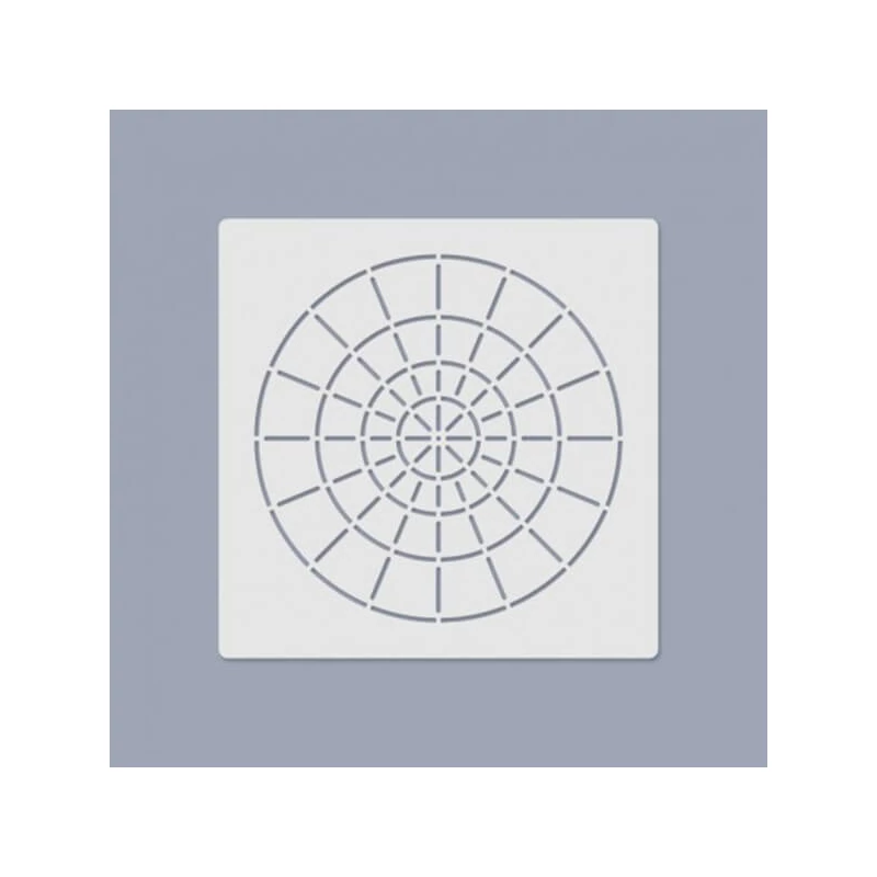 Șablon media, 14,5x14,5 cm, 1 model - cerc, divizat, 16