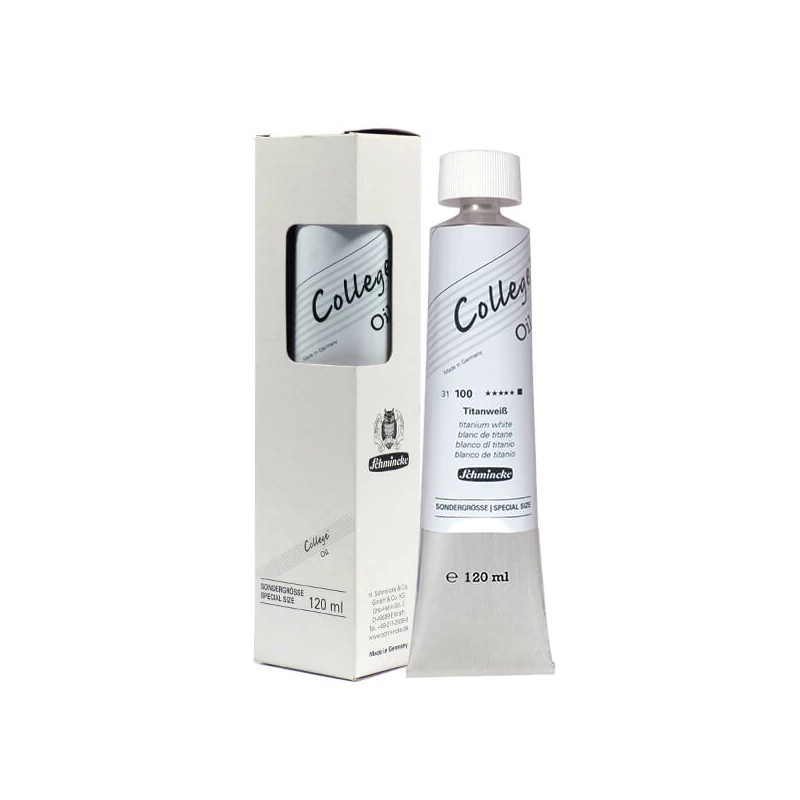 Schmincke College Culori ulei, 120 ml - 100, titanium white