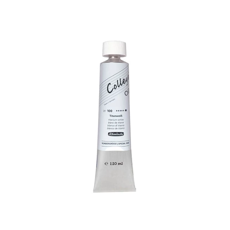 Schmincke College Culori ulei, 120 ml - 100, titanium white