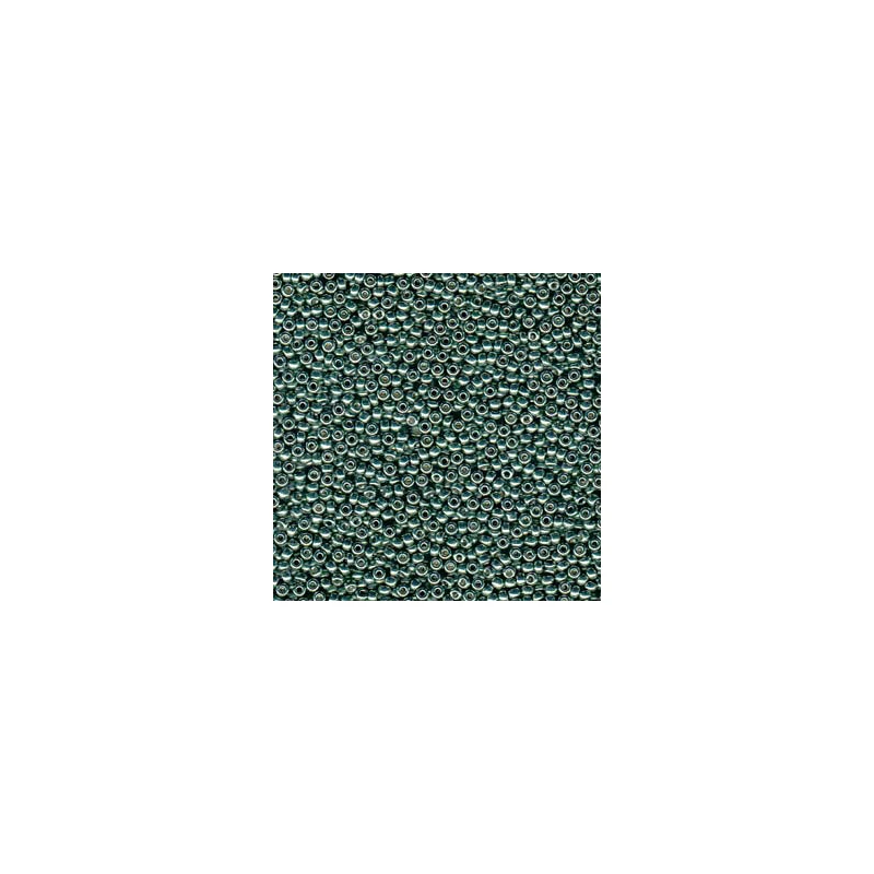 Mărgele de sticlă japoneze Miyuki, mărgele rocailles 11/0 - Duracoat Galvanized Sea Green