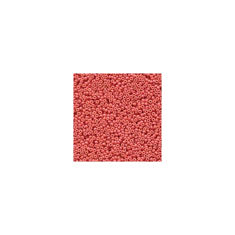 Mărgele de sticlă japoneză Miyuki, mărgele rocailles 11/0 - Duracoat Opaque Dyed Rose
