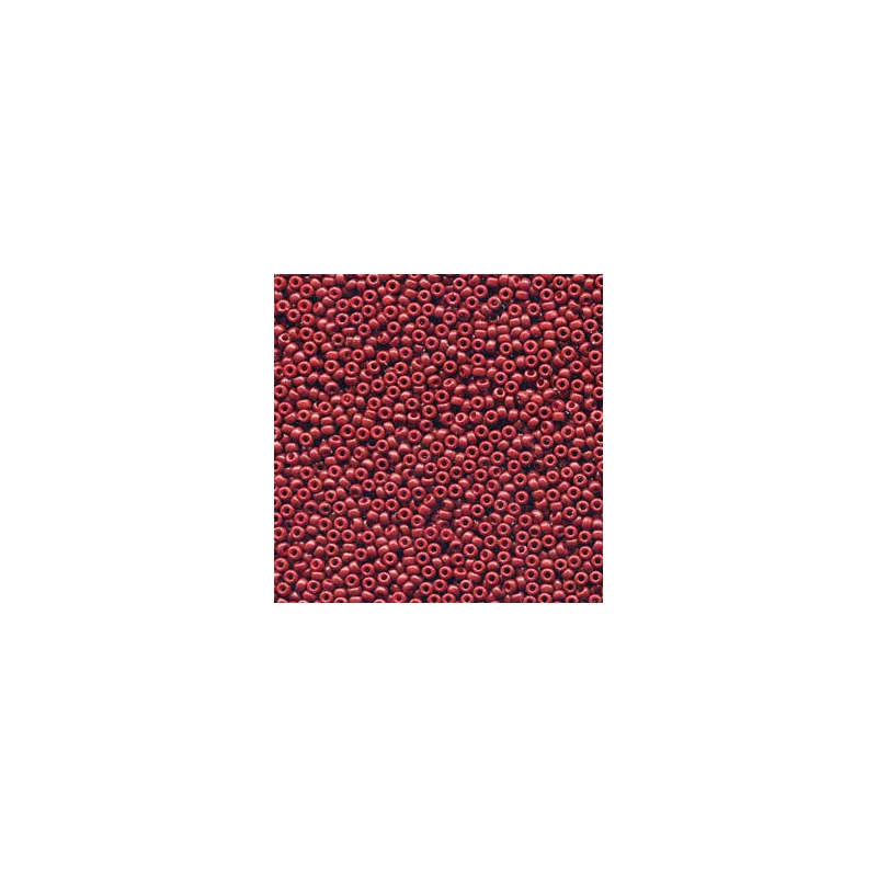 Mărgele de sticlă japoneză Miyuki, mărgele rocailles 11/0 - Duracoat Opaque Dyed Brick