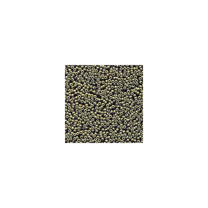 Mărgele de sticlă japoneză Miyuki, mărgele rocailles 11/0 - Duracoat Opaque Ded Forest