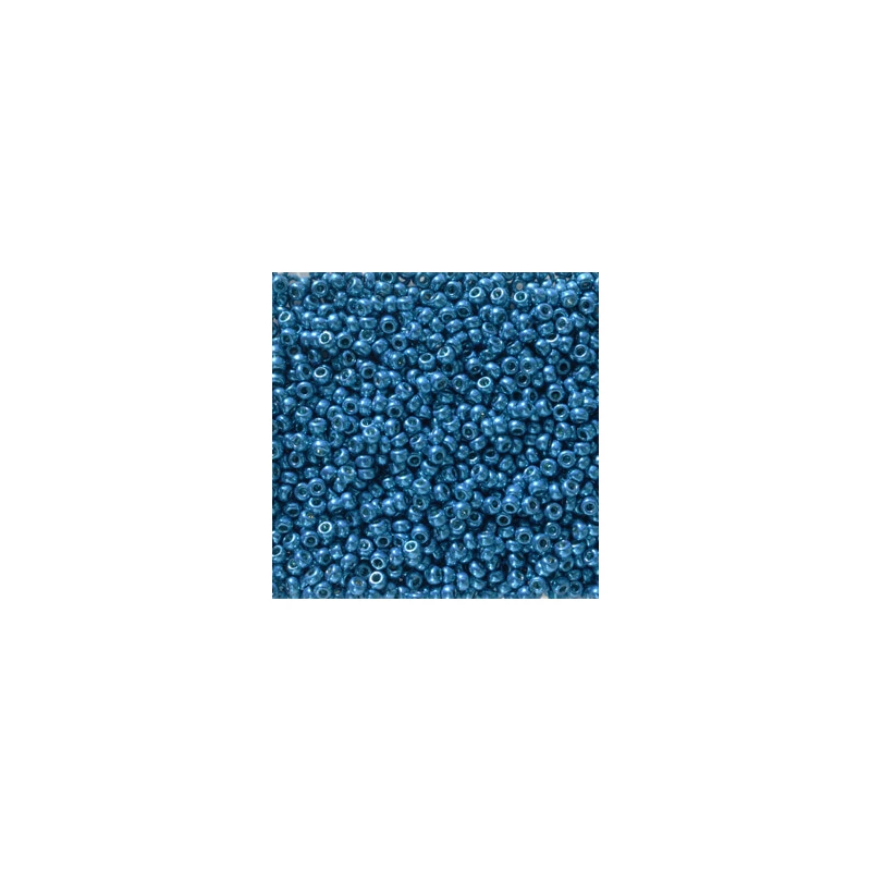 Mărgele de sticlă japoneză Miyuki, mărgele rocailles 11/0 - Duracoat Galvanized Dark Capri Blue