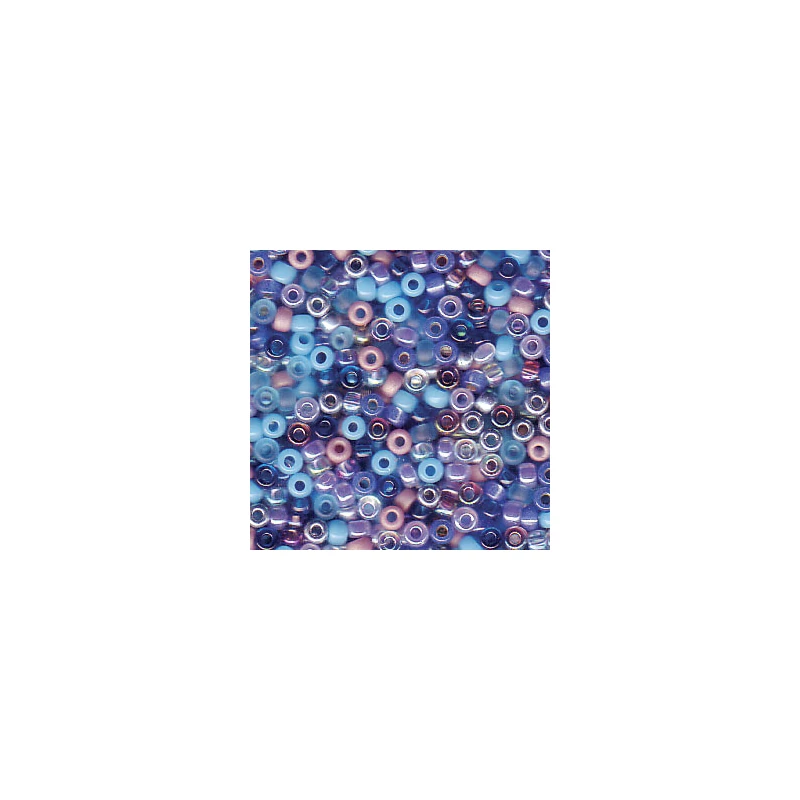 Mărgele de sticlă japoneză Miyuki, mărgele rocailles 11/0 - Mix Caribbean Blue