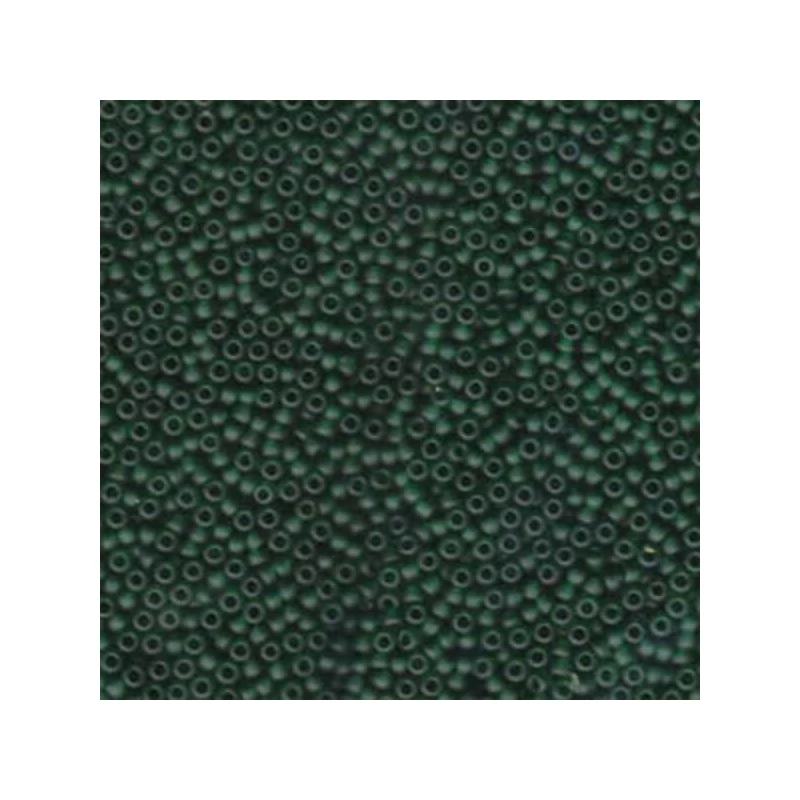 Mărgele de sticlă japoneze Miyuki, mărgele rocailles  11/0 - Matte Transparent Emerald