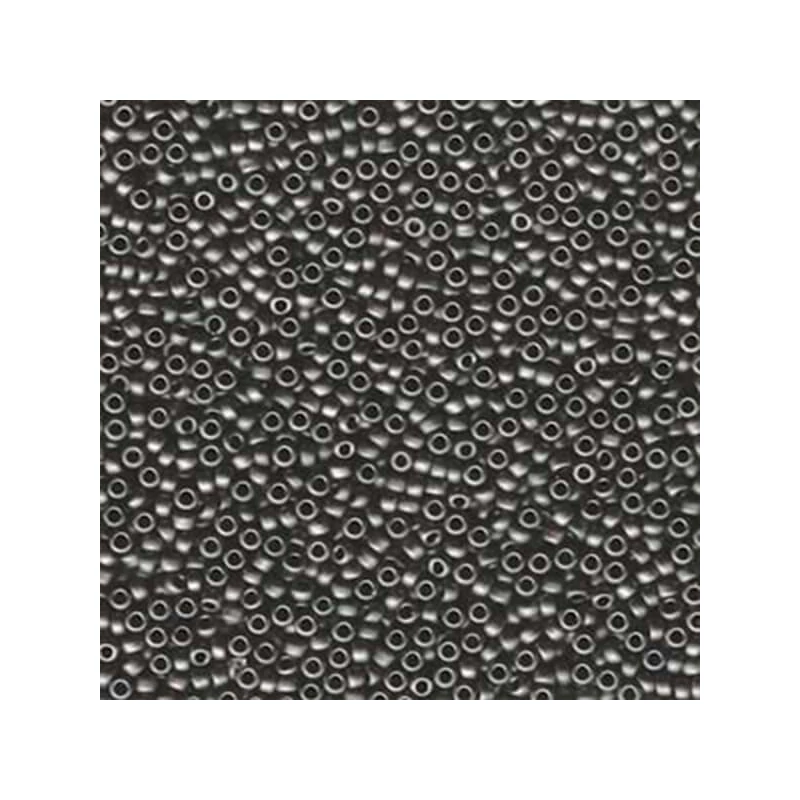 Mărgele de sticlă japoneze Miyuki, mărgele rocailles  11/0 - Matte Dark Gray