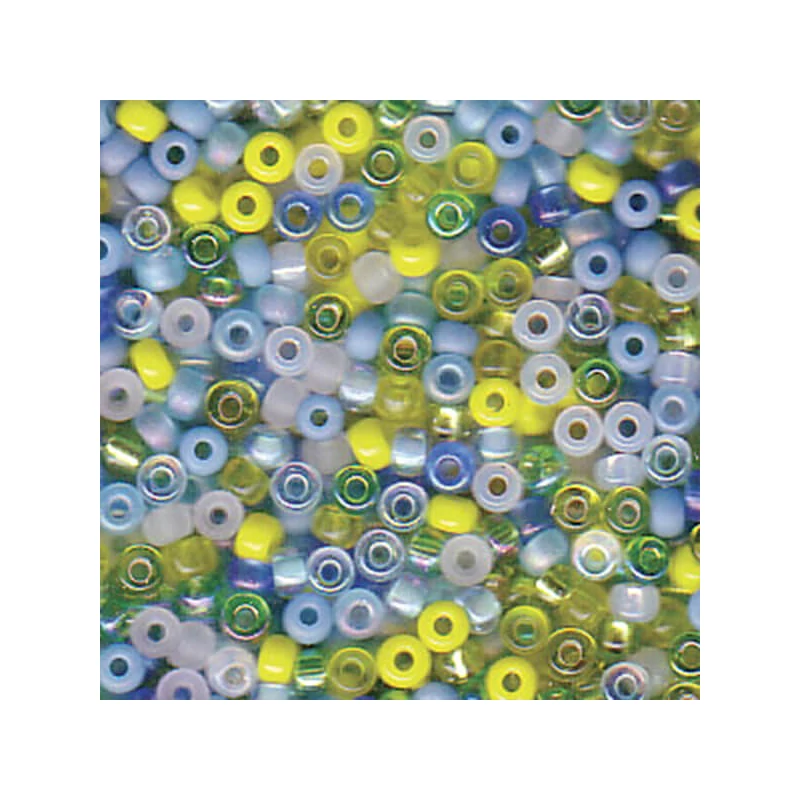 Mărgele de sticlă japoneze Miyuki, mărgele rocailles  11/0 - Mix Lagoon