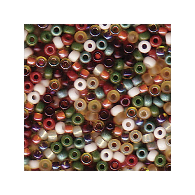 Mărgele de sticlă japoneză Miyuki, mărgele rocailles 11/0 - Mix Earthtone