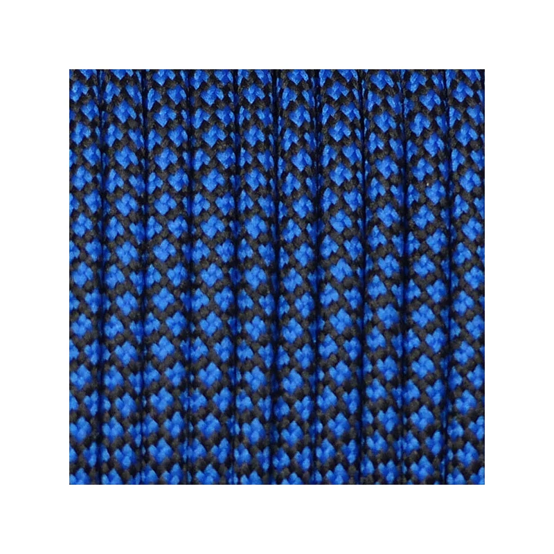 Paracord 550, în metri, 4 mm - camo diamant albastru închis