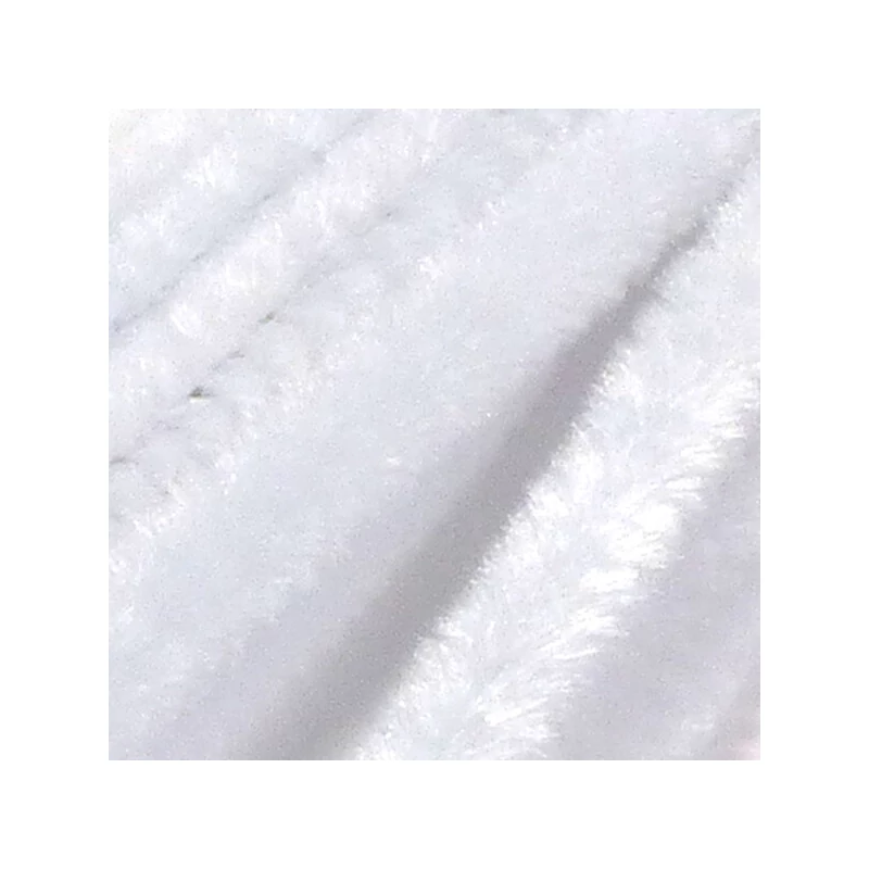 Chenille, 30 cm - alb, 10 buc