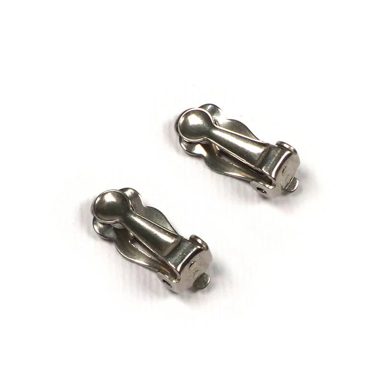 Bază pentru cercei, clip, 16 mm - otel inoxidabil
