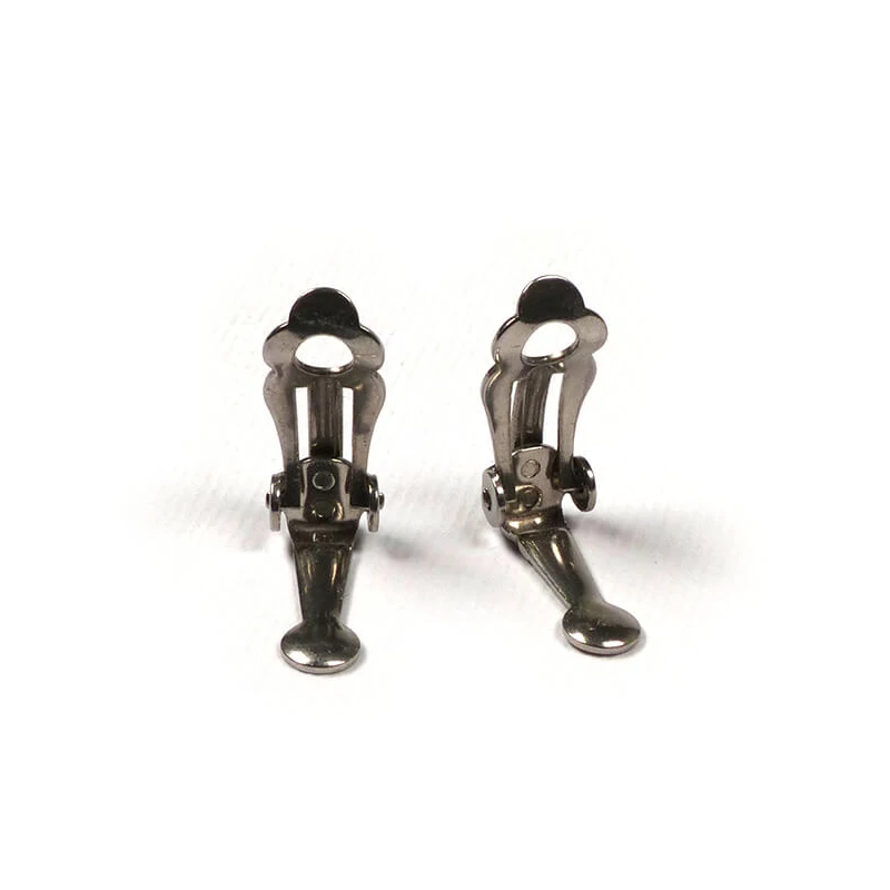 Bază pentru cercei, clip, 16 mm - otel inoxidabil