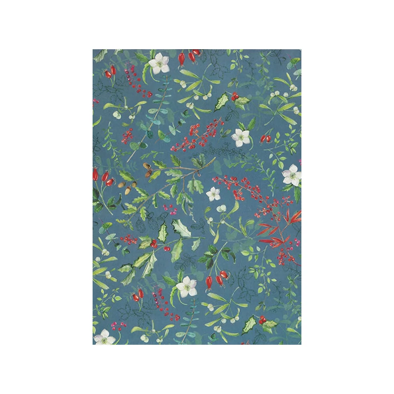 Hârtie de decoupage Tassotti - plante de Crăciun