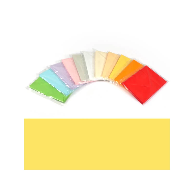 Plic, C6, 11x16 cm - colorat, galben, 80 g, 10 buc.