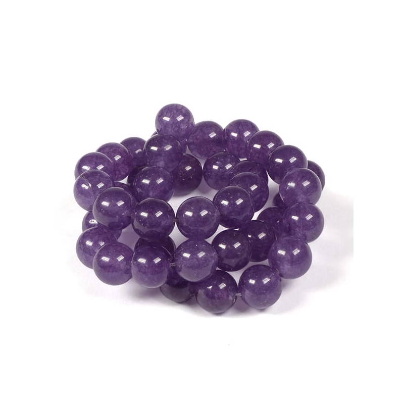 Ásványgyöngy - Ametiszt, 10 mm, 37 cm