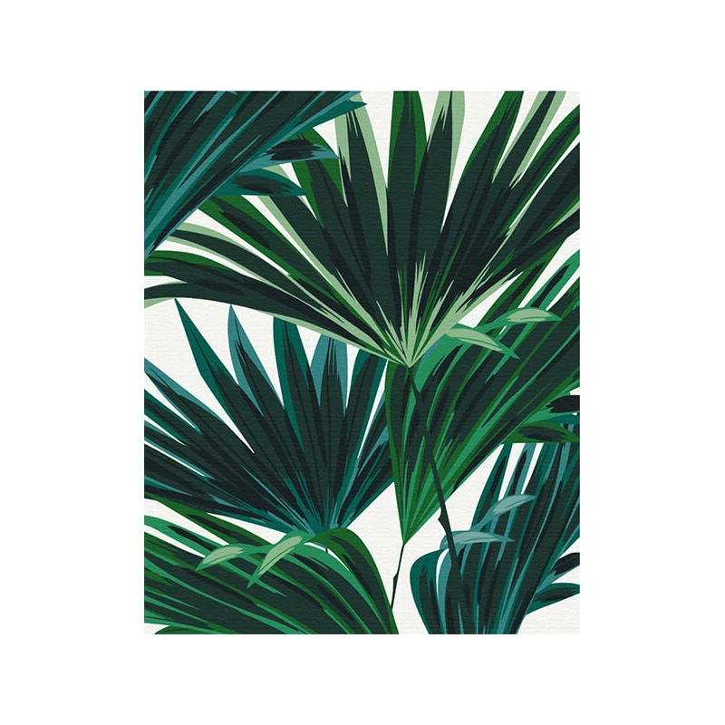 Set pictură pe numere, pe pânză întinsă, 40x50 cm - Tropical Nr. 2