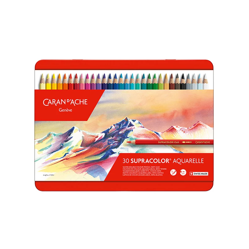 Set creioane acuarelă Caran d'Ache Supracolor Soft - 30 buc