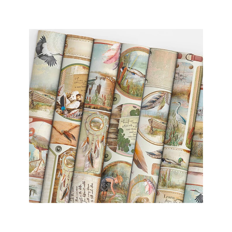 Set de hârtie scrapbook  Ciao Bella, A4, 9 coli - Delta Creative Pad
