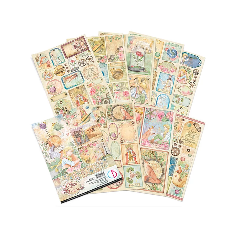 Set de hârtie scrapbook  Ciao Bella, A4, 9 coli - Micul Prinț Creative Pad