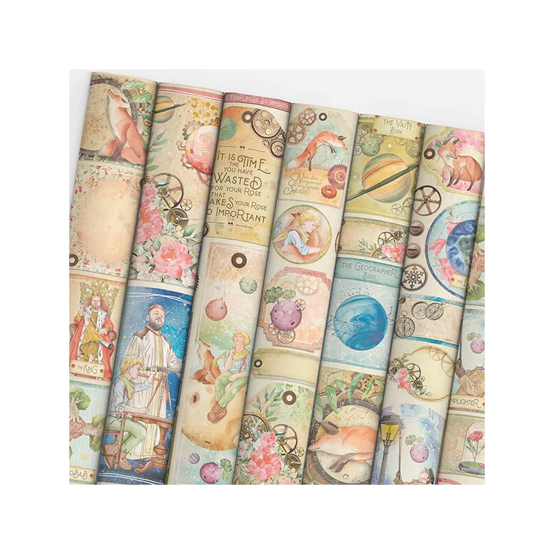 Set de hârtie scrapbook  Ciao Bella, A4, 9 coli - Micul Prinț Creative Pad