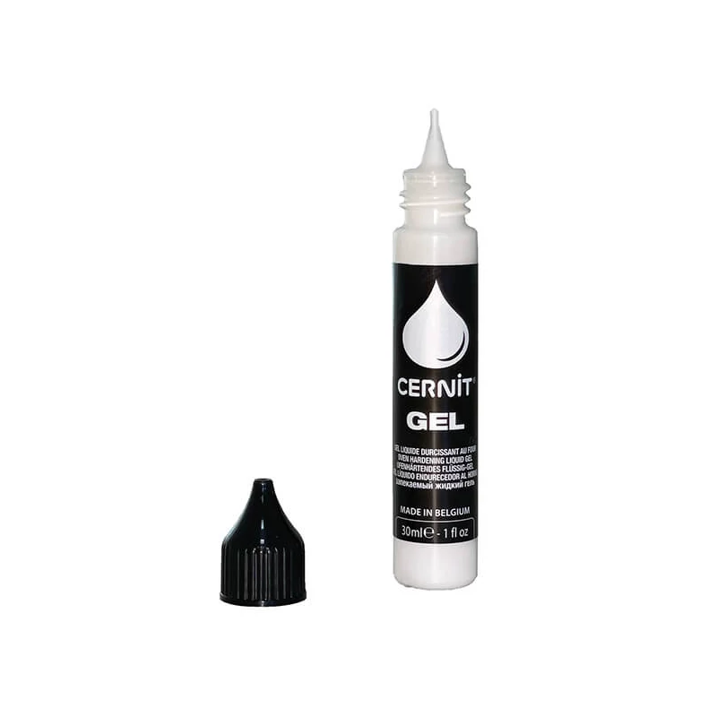 Gel Cernit, Plastilină lichidă lichida, 30 ml - alb