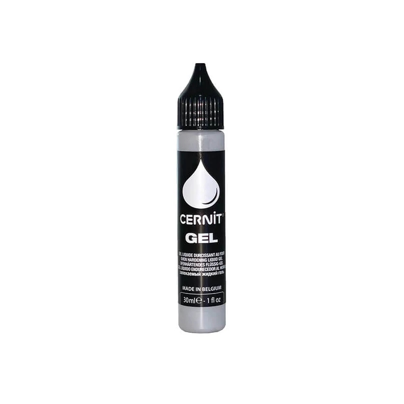 Gel Cernit, Plastilină lichidă, 30 ml - argintiu