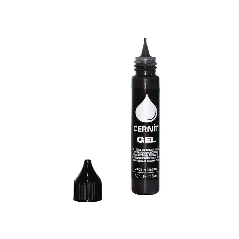 Gel Cernit, Plastilină lichidă lichida, 30 ml - negru