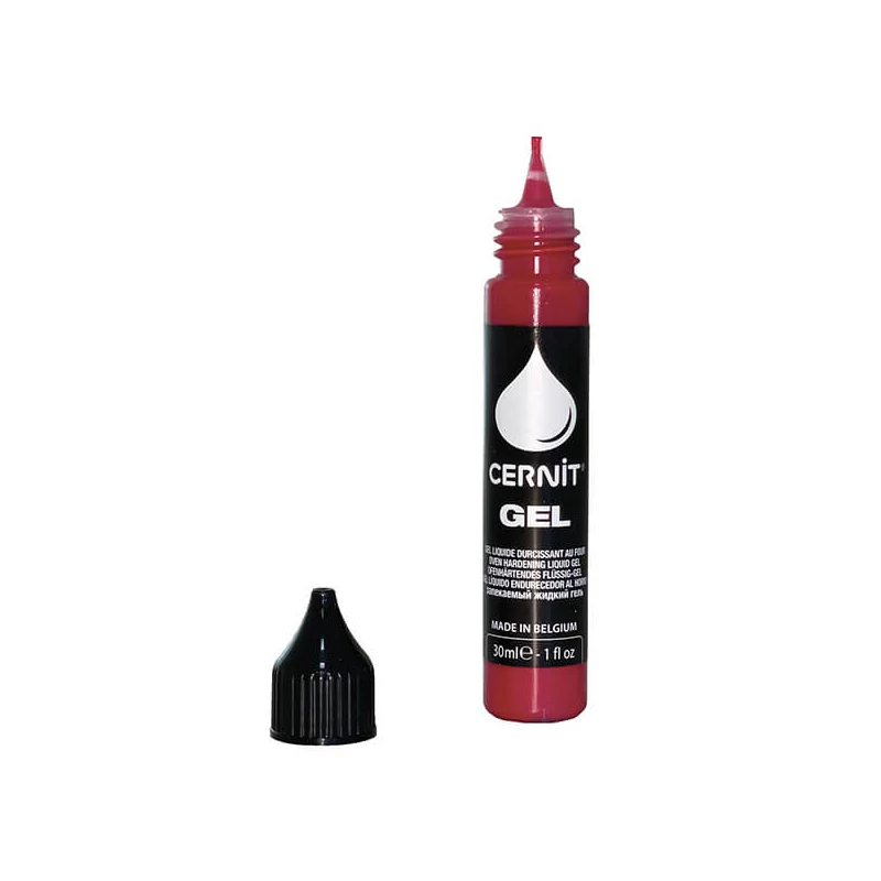 Gel Cernit, Plastilină lichidă lichida, 30 ml - rosu