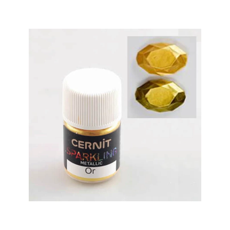 Pulbere metalică Sparkling Cernit - aur metalic