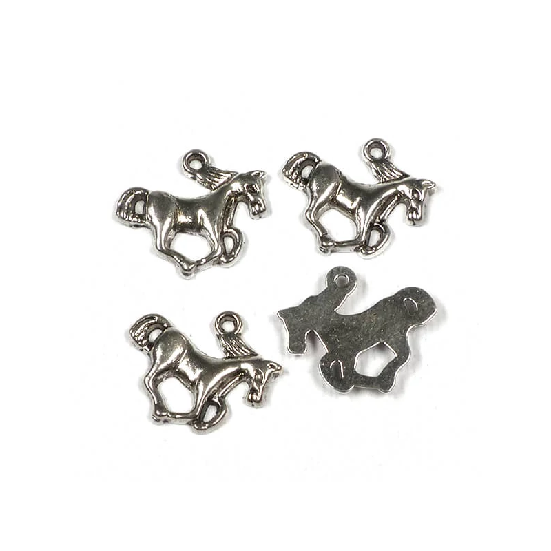 Charm, ornament metalic, 4 buc - cal