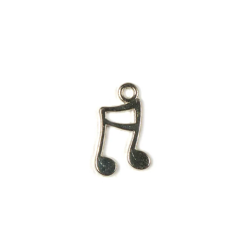 Charm, ornament metalic, 4 piese - nota, 3D