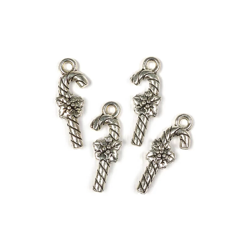 Charm, ornament metalic, 4 buc - acadea, 3D