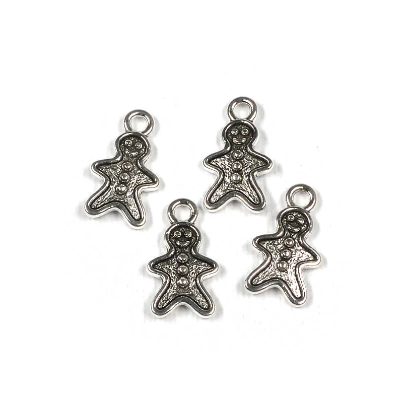 Charm, ornament metalic, 4 buc - Mézike