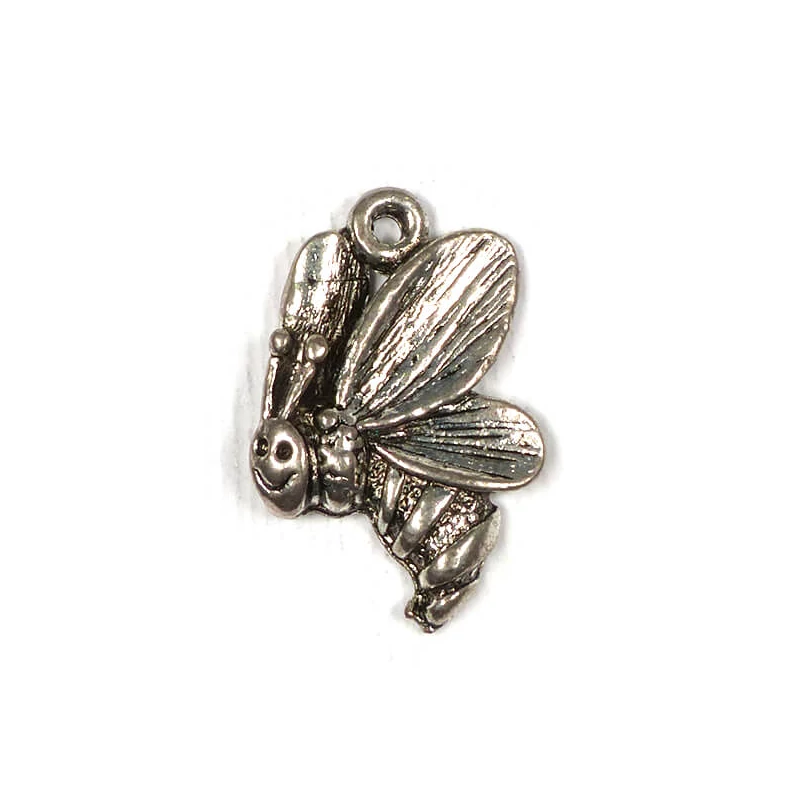 Ornament metalic Charm, 3 buc - albinuță