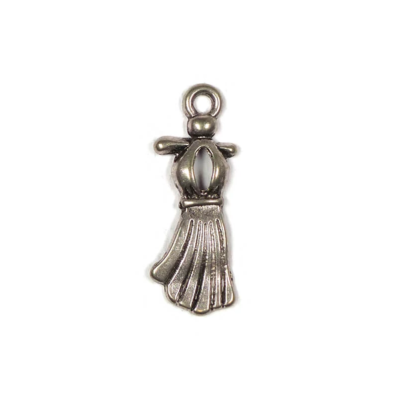 Charm, ornament metalic, 3 buc - rochie de bal
