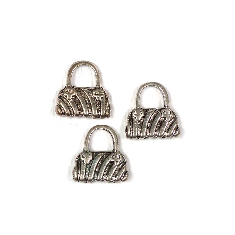 Charm, ornament metalic, 3 buc - reticul, 3d